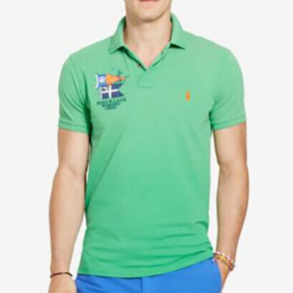 New Polo Ralph Lauren Men's Custom-fit Cotton Polo Size Large